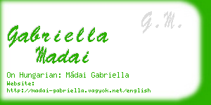 gabriella madai business card